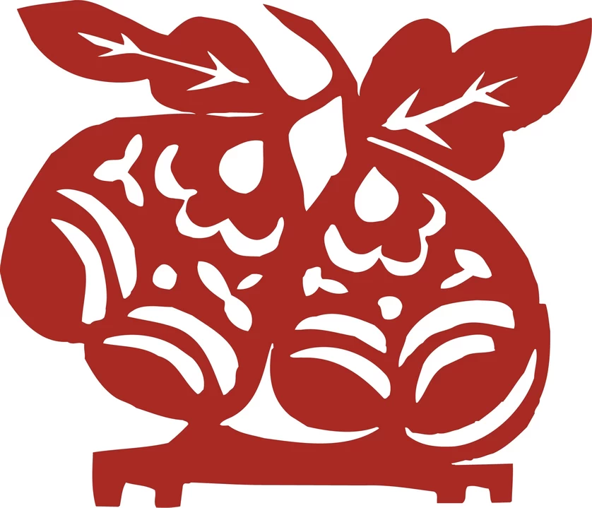中国风中式传统喜庆民俗人物动物窗花剪纸插画边框AI矢量PNG素材【920】